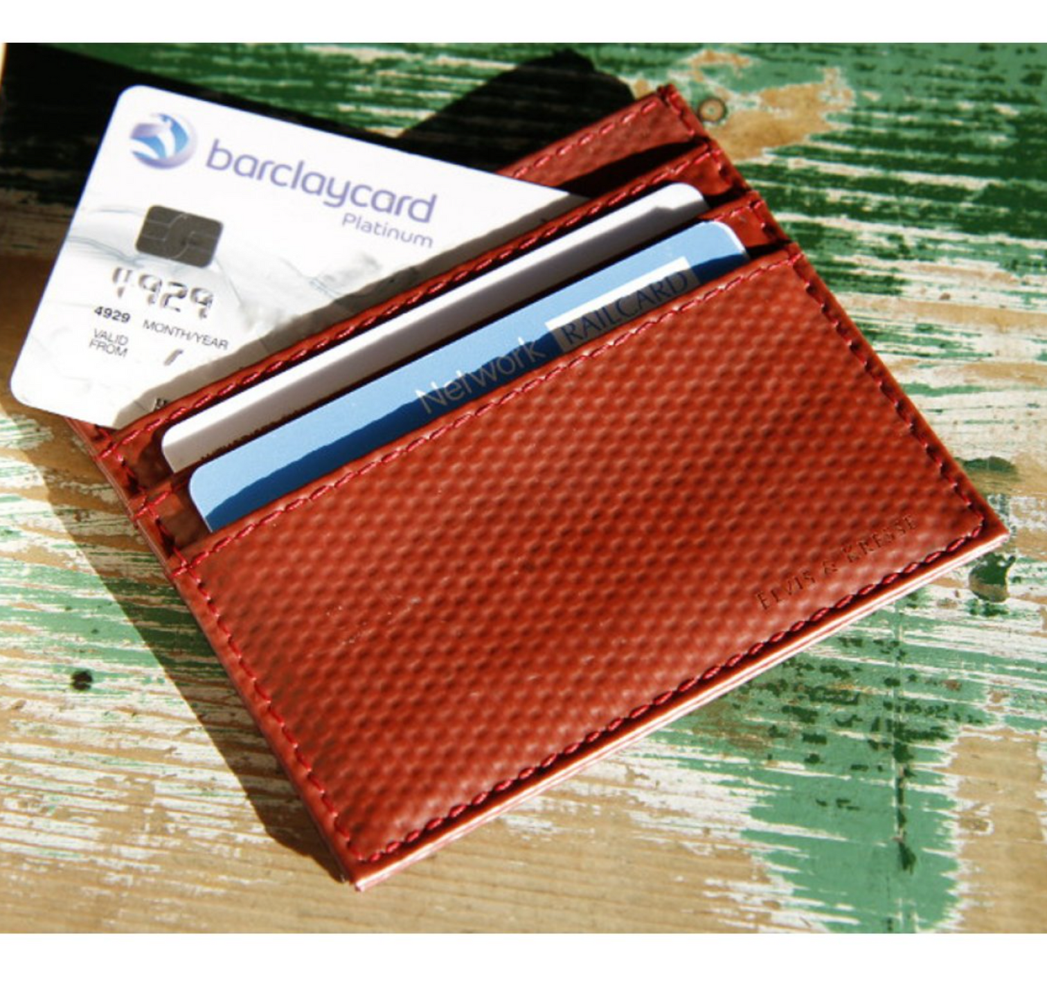 Elvis & Kresse Reclaimed Firehose Triple Card Holder - Life Before Plastic